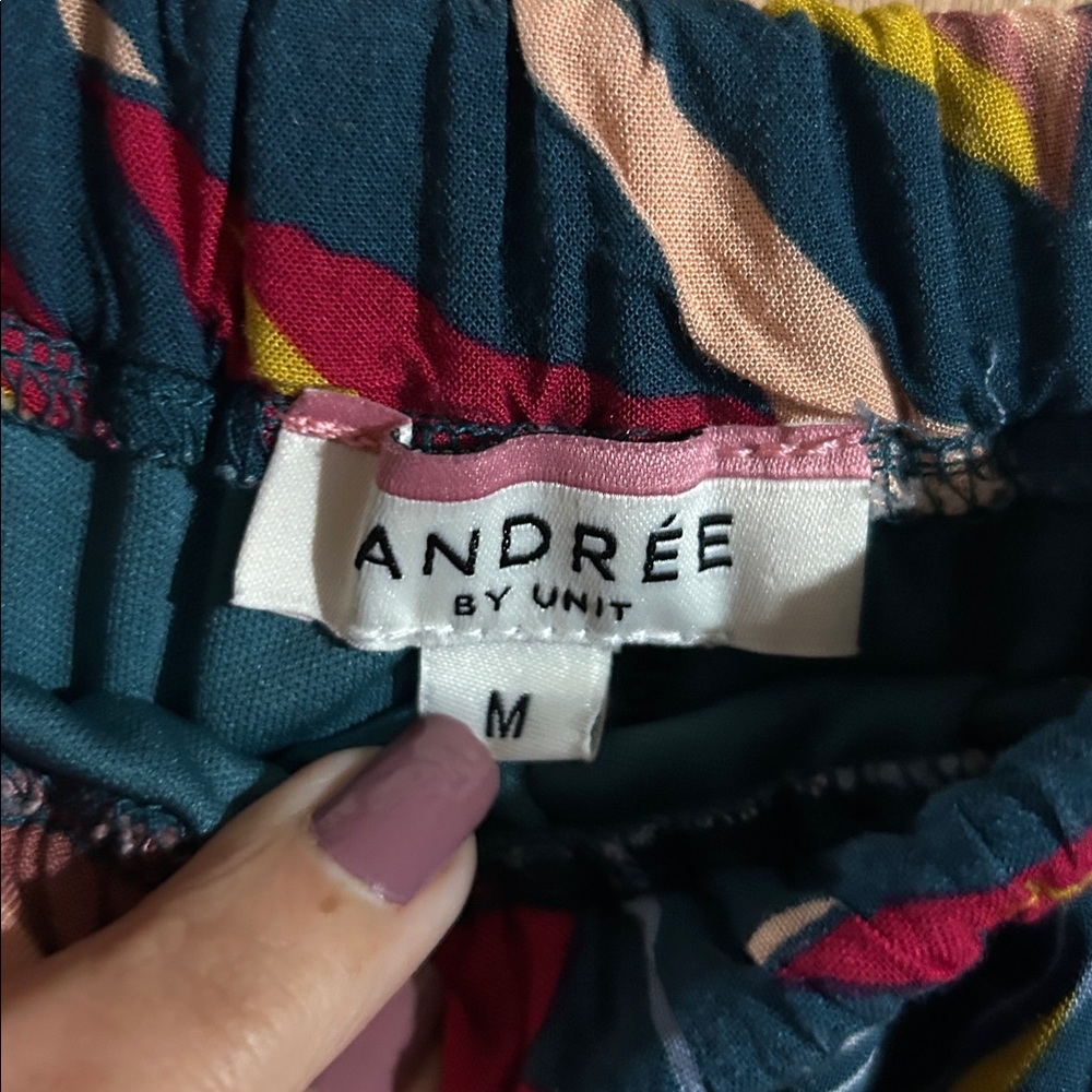 ANDREE BY UNIT Multicolor Abstract Strapless Romper - Picture 2 of 5